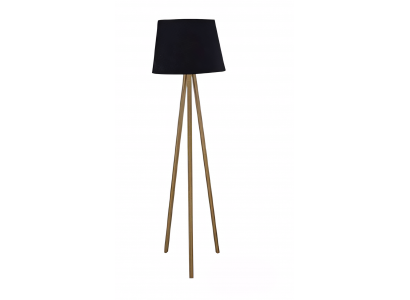 Moderne schwarze Stehlampe aus Holz für Wohnzimmer und Schlafzimmer