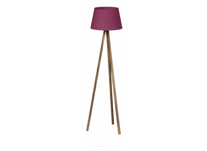 Elegante Lila Holz Stehlampe im modernen Design