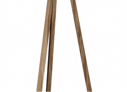 Beige Holz Stehlampe im eleganten Design für Wohnzimmer