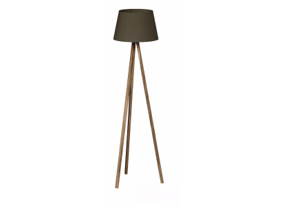 Elegante schwarze Stehlampe aus Holz modernes Design