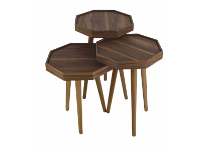Eleganter Beistelltisch aus Holz in Braun für Wohnzimmer