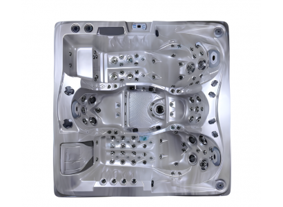 Hydromassagebad Whirlpool Sprudelwanne Whirlwanne Außenwhirlpool 210x210cm