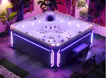 Whirlpool Blubberbad Hydromassagewanne Außenwhirlpool Whirlwanne 210x210 cm
