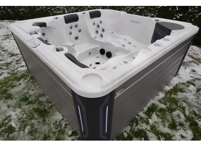 Outdoor-Spa Whirlpool Massagebad Hot Tub Hydromassagewanne 220x220 cm