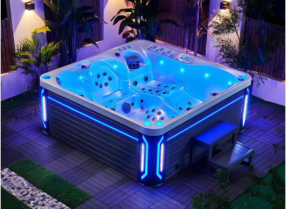 Spa-Bad Whirlpool Blubberbad Hydromassagewanne Whirlwanne 210x210 cm