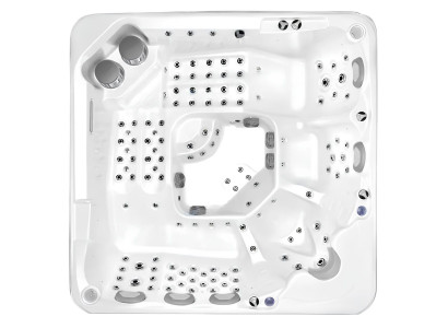 Relaxpool Sprudelbad Outdoor Whirlpool Hydromassagewanne Massagebad 220x220cm