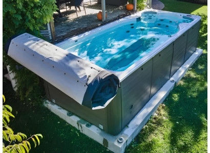 Outdoor Whirlpool Hydromassagewanne Massagebad Hot Tub Sprudelbad 398x230cm