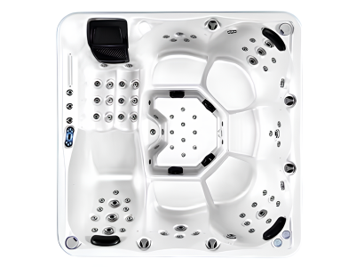 Blubberbad Whirlpool Hydromassagewanne Außenwhirlpool Outdoor-Spa 190x190 cm