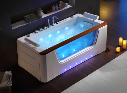Whirlpool Badewanne Relaxpool Hydromassagewanne Sprudelbad 183x90 cm