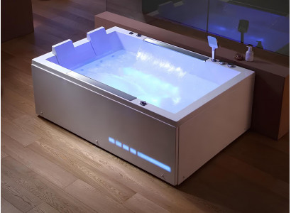 Hydromassagewanne Badewanne Whirlpool Blubberbad Spa-Bad Whirlwanne 180x120 cm