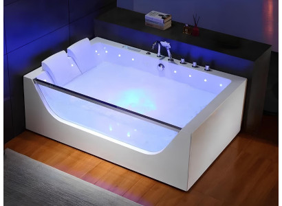 Whirlpool Whirlwanne Hydromassagewanne Blubberbad Spa-Bad Sprudelbad 180x120 cm