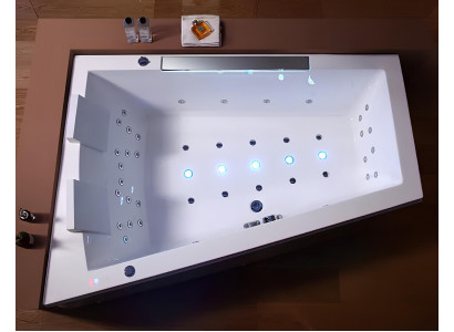 Badewanne Indoor-Massagebadewanne Whirlpool Blubberbad Whirlwanne 180x130 cm