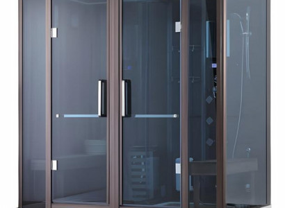 Dampfbadkabine Sauna-Duschkombination Saunakabine Wellnessdusche 200x130 cm