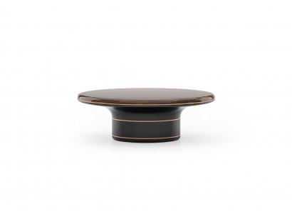 Eleganter brauner Holz-Couchtisch im stilvollen Design