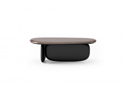 Eleganter brauner Couchtisch aus Holz im zeitlosen Design