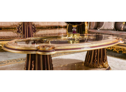 Eleganter brauner Holz-Couchtisch im modernen Design
