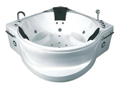 Hydromassagebad Whirlpool Sprudelwanne Whirlwanne Wellnesspool 178x178 cm