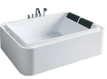 Massagewanne Hydromassagewanne Whirlpool Wellnesswanne Designwanne 180x110 cm