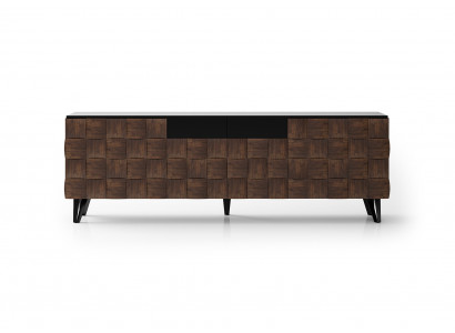 Elegante braune Holz-Konsole im klassischen Stil