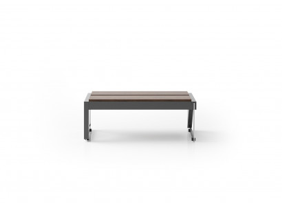Moderner Brauner Couchtisch Rechteckiger Wohnzimmer Holztisch