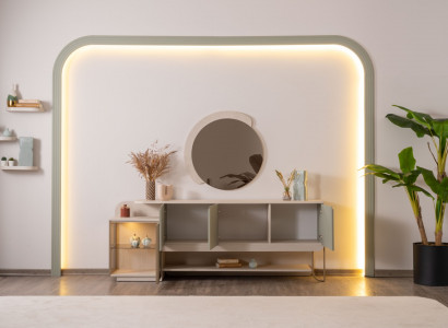 Sideboard mit Spiegel Eine praktische Lösung für Ihren Raum.