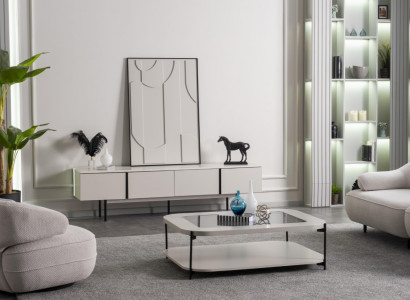Wohnzimmer-Set Schlichte Gemütlichkeit für den Alltag
