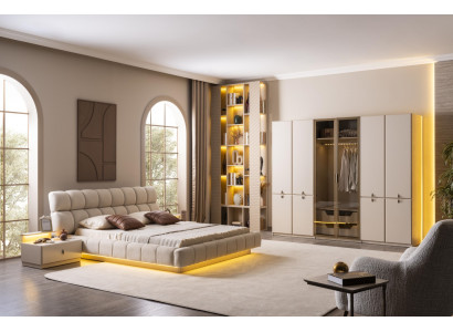 Moderner Komfort – ein schlichtes Schlafzimmer in stilvollem Design.
