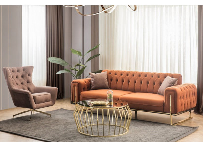 Set Sofa mit Sessel Schönheit und Stil in jeder Linie