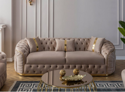 Das Sofa im modernen Stil schafft ein komfortables Interieur.