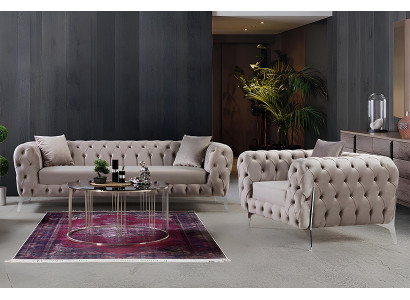 Ästhetik und Komfort für jeden Tag – wählen Sie ein Set aus Sofa und Sessel