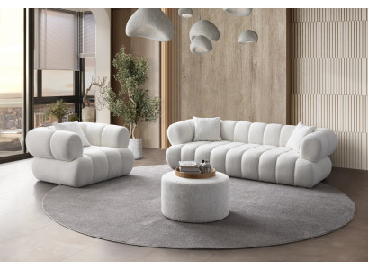 Sofa und Sessel im gleichen Stil für ein harmonisches Interieur