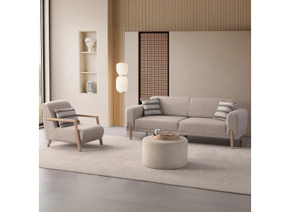 Moderne Linienführung und Komfort – Sofa und Sessel