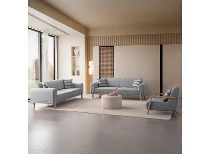 Gemütlicher Akzent im Interieur – Sofa und Sessel