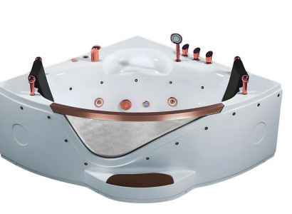 Wellnesswanne Whirlpool Hydromassagewanne Massagewanne Komfortwanne 150x150 cm