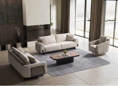 Sofagarnitur Set 3+3+1 – Robustes und elegantes Set für Ihr Zuhause.