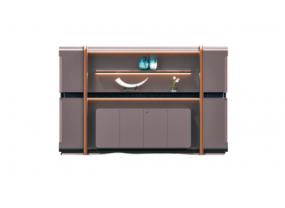 Moderner Büroschrank im eleganten Grauton