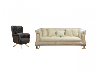 Es ist weich, bequem und so vielseitig Wohnzimmer Set (Sofagarnitur 3+1).