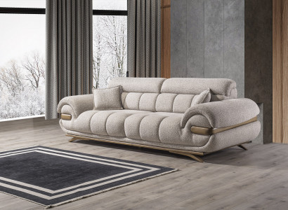 Exklusives Beiges Wohnzimmersofa Designer Polstercouchen Möbel