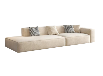 Stilvolles beiges Sofa mit Kompressionsfunktion Sofa für das Wohnzimmer