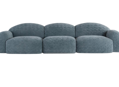 Weiches komprimierbares graues Stoffsofa Faltsofa für das Wohnzimmer