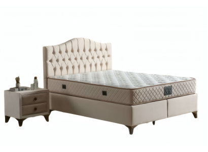 Bett mit Stauraum Schlafstelle Komfortdoppelbett Schlaflager Komfortbett