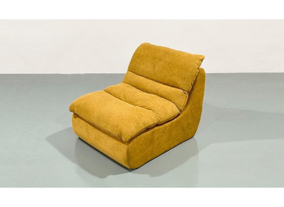 Komprimierbarer gelber Sessel Stoff Sessel kompakter, bequemer Sessel