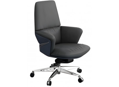 Eleganter Chefsessel in Schwarz – komfortabel, stilvoll und ergonomisch.
