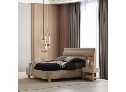 Groß und luxuriös 3-teiliges Schlafzimmer-Set mit Bett mit 2 Nachttischen
