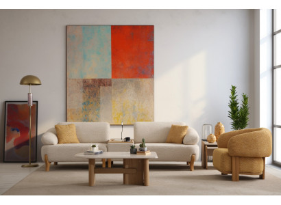 Exklusives Wohnzimmer Set Designer Polstersofa Couchtisch Sessel