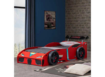 Exklusives Kinder Kunststoffbett Designer Autobett Rennwagen Design