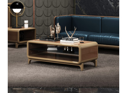 Eleganter Couchtisch in Braun – 140×70×55 cm, modern und stabil.