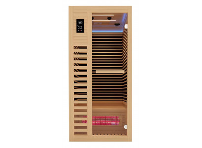 Infrarot-Sauna für 1 Person mit Vollspektrum und niedrigem EMF Heimsauna
