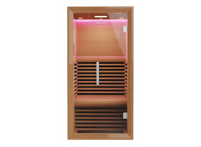 Holzsauna für zu Hause Infrarot-Sauna für 1 Person mit Carbon-Heizsystem