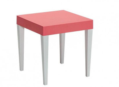 Quadratischer Rosa Kindertisch Robuste Verarbeitung Stilvoller Tisch